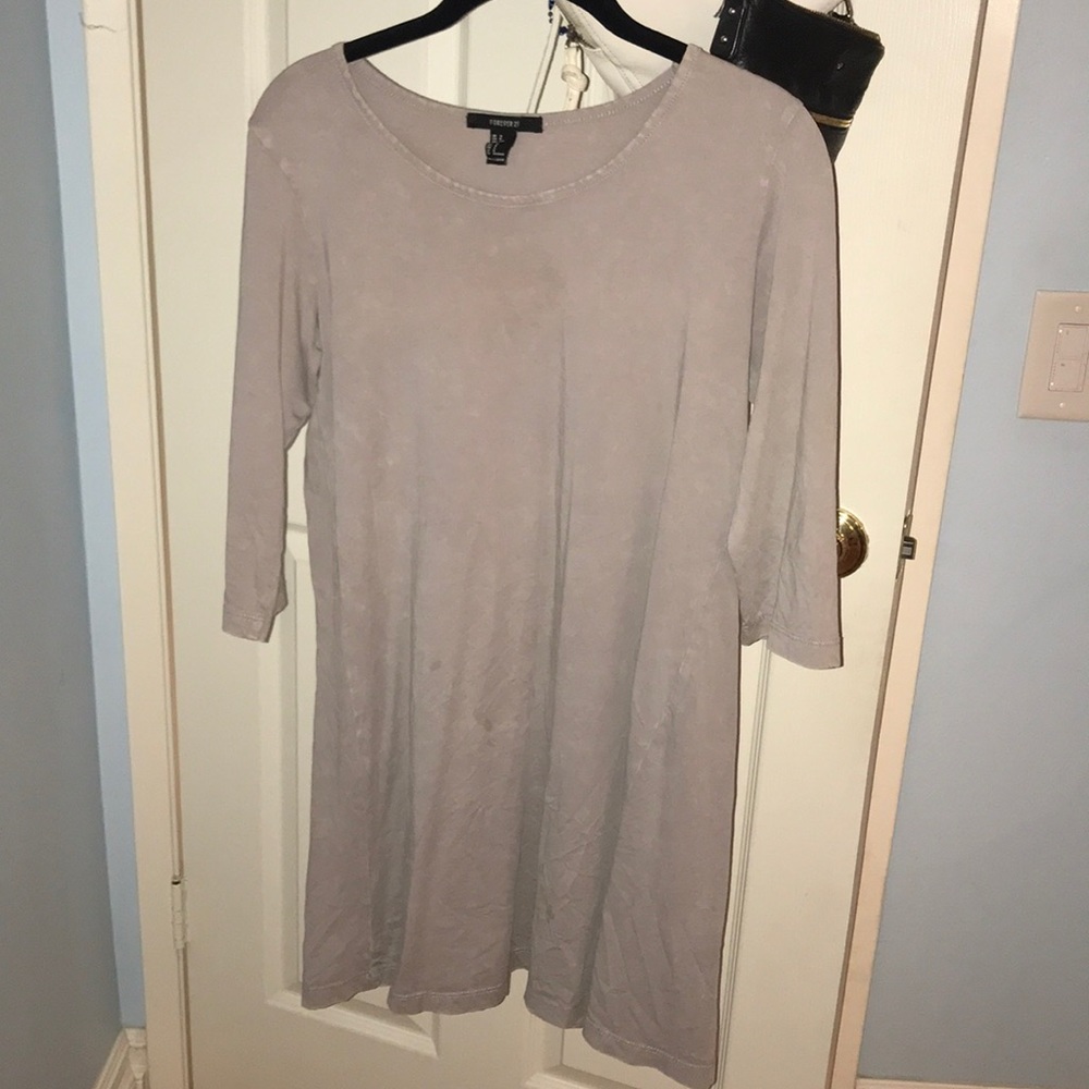 Grey T shirt Dress